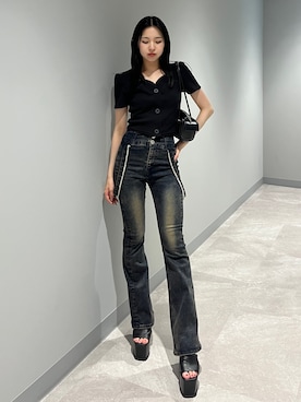 「エモダ」｜与口令央奈さん（レディース・160cm）の夏コーディネート