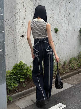 与口令央奈さん(レディース・160cm)の夏コーディネート