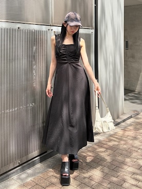 与口令央奈さん(レディース・160cm)の春コーディネート