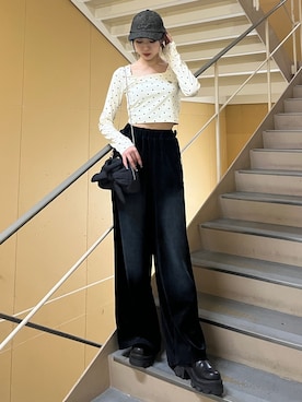 「エモダ」｜与口令央奈さん（レディース・160cm）の夏コーディネート