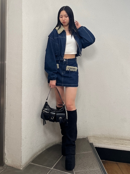 EMODA今期ブラック ポインテッドトゥ スリングバックミュール エモダ