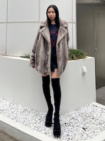 ミディフェイクファーコート｜エモダ（EMODA）公式通販｜RUNWAY