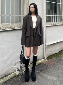 EMODA エモダ ボクシーミニワンピースジャケット EM2344EW31730_21_l.jpg