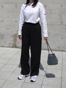 「SAINT JAMES（セントジェームス）のアイテム」を使った、himabell333さん（レディース・157cm）の秋コーディネート