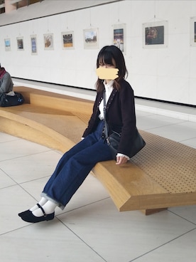 「ブラウスコーデ」｜「アイテム（バレエシューズ）」を使った、himabell333さん（レディース・157cm）の春コーディネート