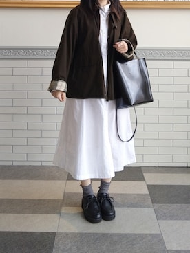 「シャツワンピ」｜himabell333さん（レディース・157cm）の秋コーディネート