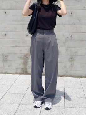 「CHARLES & KEITH（チャールズ & キース）のアイテム」を使った、himabell333さん（レディース・157cm）の夏コーディネート