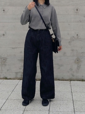 「MIMI BERRY（ミミベリー）のアイテム」を使った、himabell333さん（レディース・157cm）の冬コーディネート