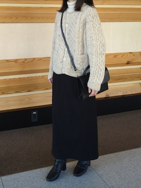 「MIMI BERRY（ミミベリー）のアイテム」を使った、himabell333さん（レディース・157cm）の冬コーディネート