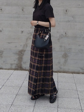 「O'NEIL of DUBLIN（オニールオブダブリン）のアイテム（スカート）」を使った、himabell333さん（レディース・157cm）の秋コーディネート