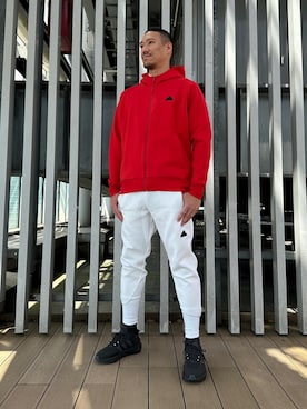 「フルジップ」｜MSさん（メンズ・185cm）の秋コーディネート