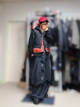 「アイテム（MA-1）」を使った、きらさん（メンズ・162cm）の秋コーディネート