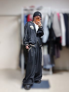 「アイテム（ニットキャップ/ビーニー）」を使った、きらさん（メンズ・162cm）の秋コーディネート