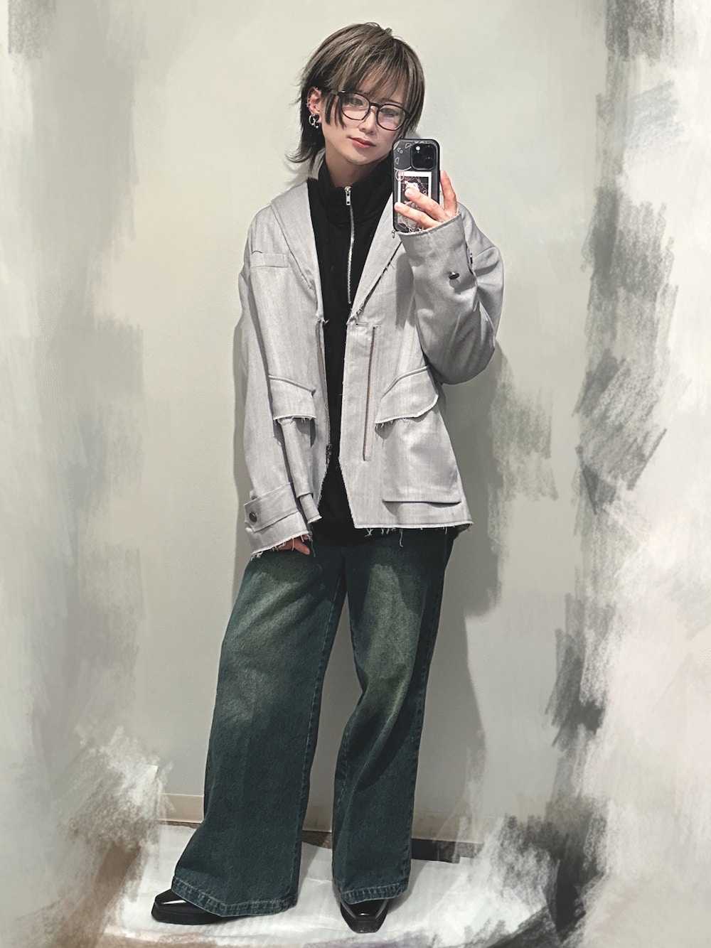CLEL ウールカットオフテーラードブルゾン CLEL（クレイル）の「【CLEL core.】Wool Cut off Tailored