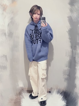 「eftyus（エフティウス）のアイテム」を使った、きらさん（メンズ・162cm）の冬コーディネート