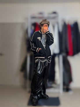 「アイテム（スカジャン）」を使った、きらさん（メンズ・162cm）の秋コーディネート