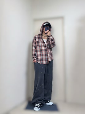 「アイテム（スウェットパンツ）」を使った、きらさん（メンズ・162cm）の秋コーディネート