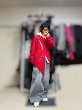 「アイテム（キャスケット）」を使った、きらさん（メンズ・162cm）の冬コーディネート