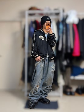 「アイテム（財布/小物）」を使った、きらさん（メンズ・162cm）の秋コーディネート