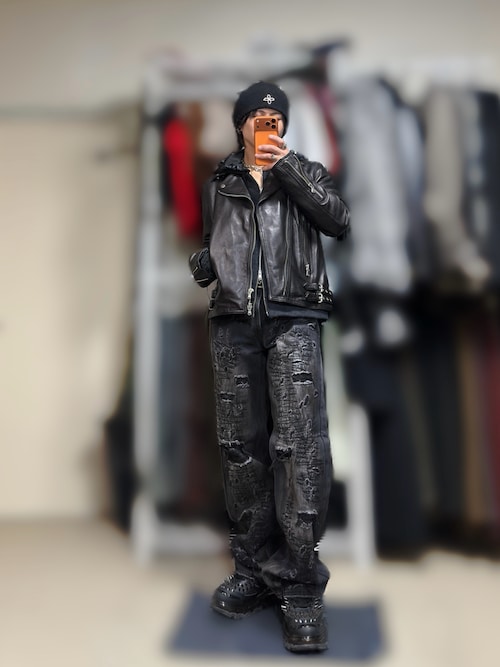 MAISON SPECIAL Dress-Fit ダブルライダースジャケット Dress-Fit Sheep Leather Double Rider Jacket