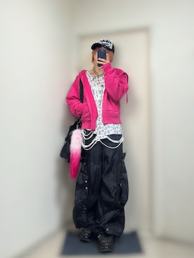「アイテム（帽子）」を使った、きらさん（メンズ・162cm）の夏コーディネート