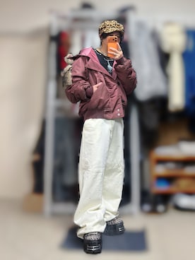 「アイテム（キャスケット）」を使った、きらさん（メンズ・162cm）の冬コーディネート