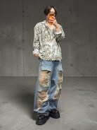 GRANCY（グランシー）の「【GRANCY】Vintage Fade Open-collar Shirt
