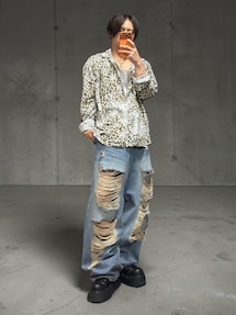 GRANCY（グランシー）の「【GRANCY】Vintage Fade Open-collar Shirt
