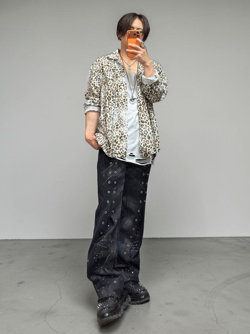 GRANCY（グランシー）の「【GRANCY】Vintage Fade Open-collar Shirt