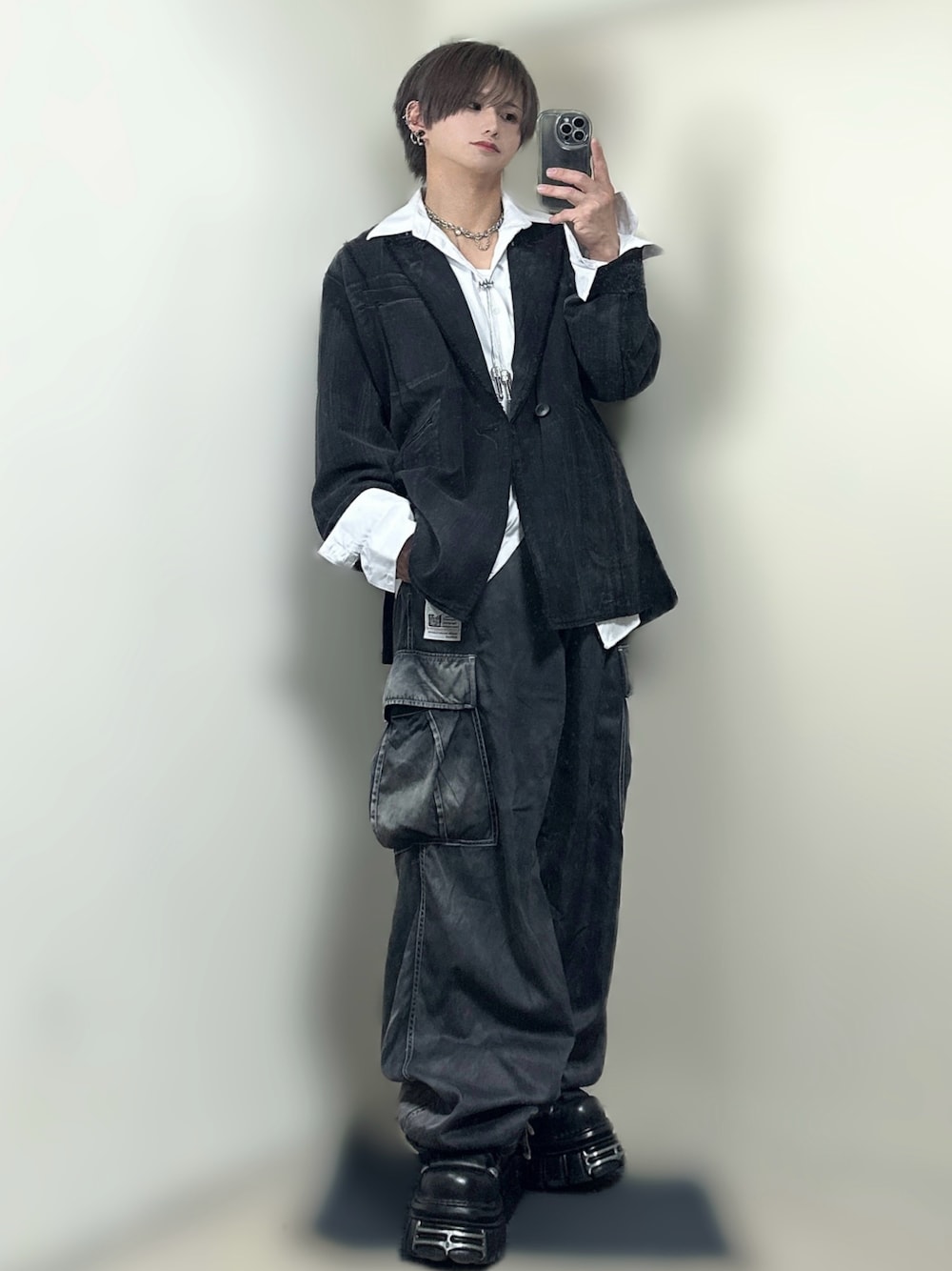 メゾンミハラヤスヒロ サテンカーゴパンツ 42 Maison MIHARA YASUHIRO