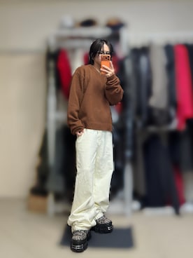 「アイテム（メガネ）」を使った、きらさん（メンズ・162cm）の冬コーディネート