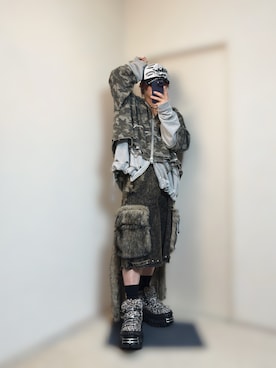 「アイテム（ブーツ）」を使った、きらさん（メンズ・162cm）の夏コーディネート