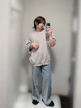 「eftyus（エフティウス）のアイテム」を使った、きらさん（メンズ・162cm）の春コーディネート