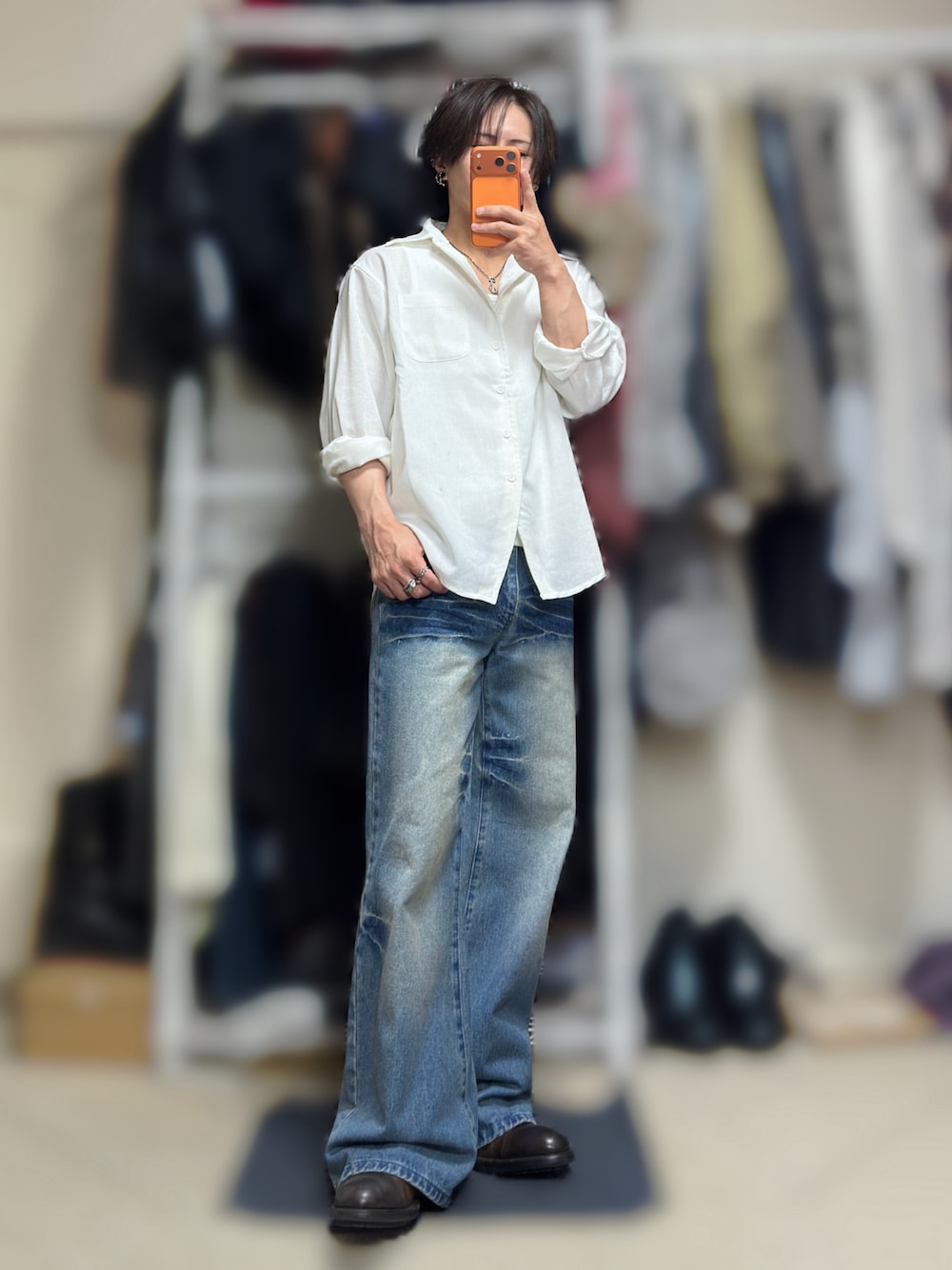 Parts Lab.】Vintage Washed Flare Denim Pants / ヴィンテージ
