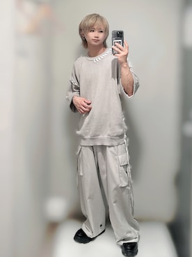 「eftyus（エフティウス）のアイテム」を使った、きらさん（メンズ・162cm）の春コーディネート