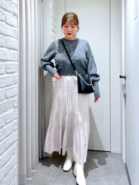 ayaさん（レディース・158cm）の冬コーディネート