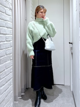 ayaさん（レディース・158cm）の冬コーディネート