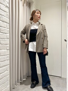 「Whim Gazette（ウィムガゼット）のアイテム（その他シューズ）」を使った、ayaさん（レディース・158cm）の秋コーディネート