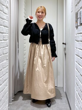 「FREE'S MART（フリーズマート）のアイテム（スリッポン）」を使った、ayaさん（レディース・158cm）の春コーディネート