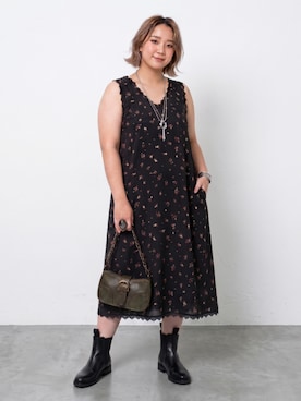 「GEVS.（ジェイヴィス）のアイテム」を使った、ニッセンスタッフ(nissen5)さん（レディース・160cm）の秋コーディネート