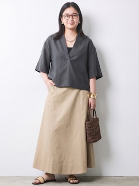 「CHIC STYLE（シックスタイル）のアイテム」を使った、ニッセンスタッフ(nissen5)さん（レディース・160cm）の春コーディネート