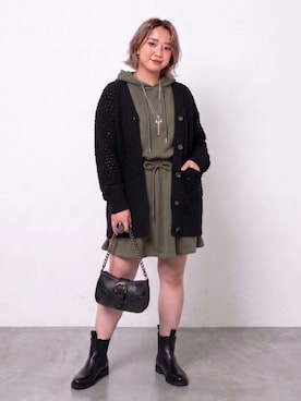 「GEVS.（ジェイヴィス）のアイテム」を使った、ニッセンスタッフ(nissen5)さん（レディース・160cm）の秋コーディネート
