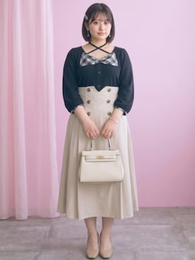 「marun（マルン）のアイテム」を使った、ニッセンスタッフ(nissen5)さん（レディース・160cm）の夏コーディネート