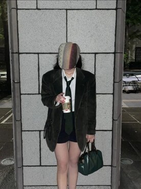 「top of the hillのアイテム（帽子、その他）」を使った、s21m28h11さん（レディース・161cm）の春コーディネート