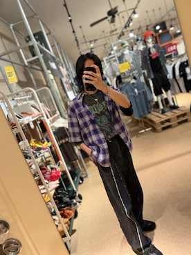 「Starting Over（スターティングオーバー）のアイテム（Tシャツ/カットソー）」を使った、Rumi🦋 naS🥀さん（メンズ・169cm）の夏コーディネート