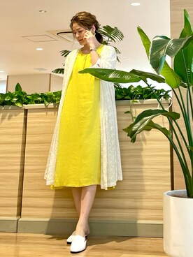 フォーマルスーツ 小物を使った 白ワンピース の人気ファッションコーディネート Wear