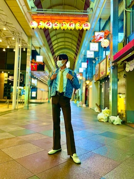 PorikawaKunさん（メンズ・181cm）の秋コーディネート