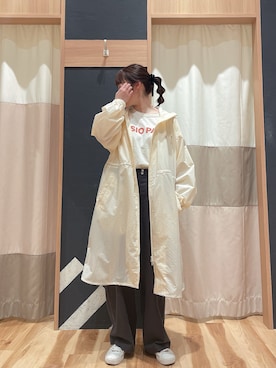 「サマンサモスモス」｜「アイテム（ブルゾン）」を使った、かわせさん（レディース・154cm）の春コーディネート
