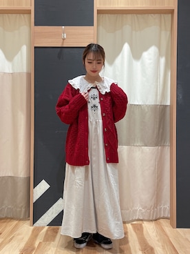 「襟付きトップス」｜「アイテム（ワンピース/ドレス）」を使った、かわせさん（レディース・154cm）の秋コーディネート