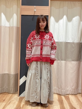 「サマンサ モスモス(Samansa Mos2)」｜かわせさん（レディース・154cm）の冬コーディネート